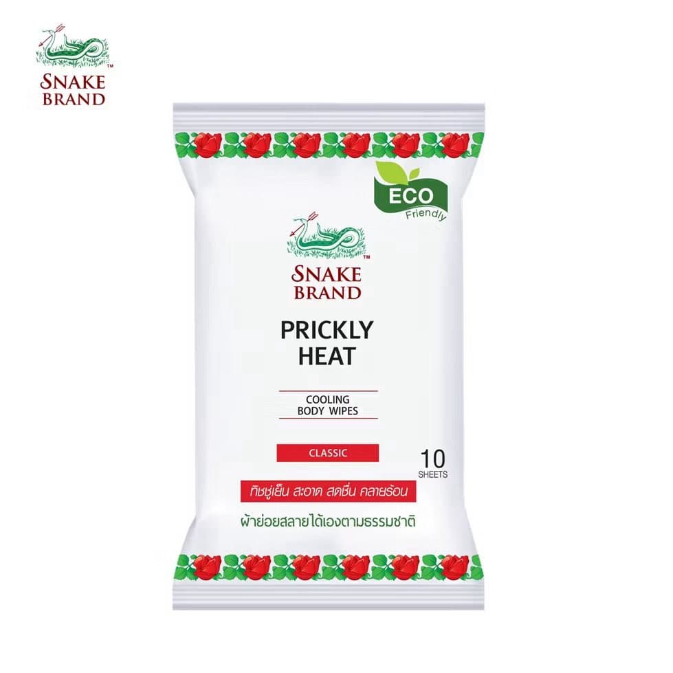 ทิชชู่เย็น ตรางู (Snake Brand Cooling Wipes)